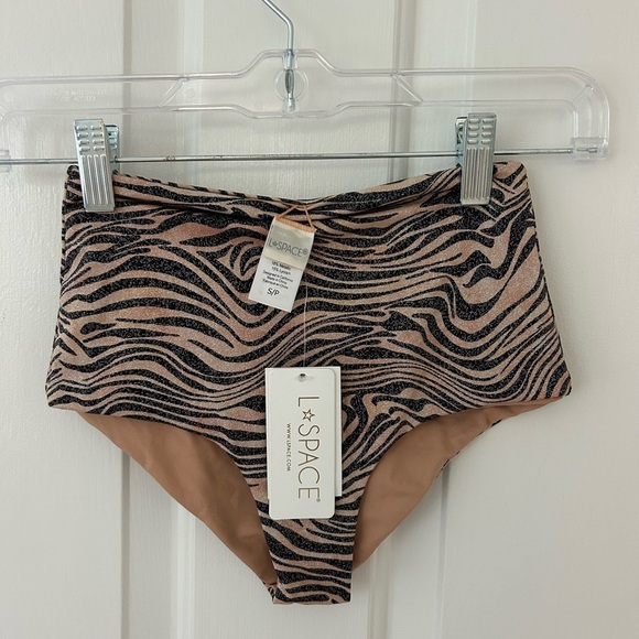 L*Space Animal Print Portia Metallic Bottoms - Picture 5 of 5